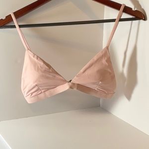 Pink swimsuit top